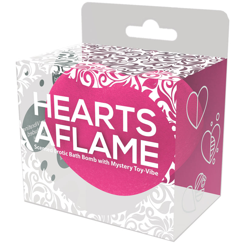 Hearts Aflame Erotic Bath Bomb with Vibe Inside