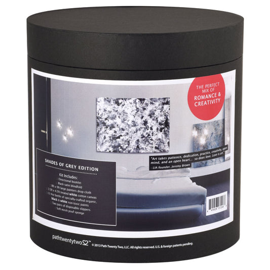 Liberator Love is Art Paint n Canvas Kit - Shades of Grey