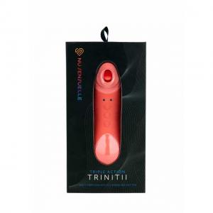 Sensuelle Trinitii 3-In-1 Suction Tongue-Coral